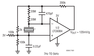 LTC6084低功耗放大器(<1mA/放大器)参数介绍及中文PDF下载