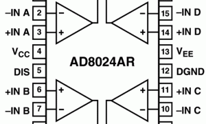 AD8024低噪声放大器(≤10nV/√Hz)参数介绍及中文PDF下载