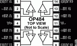 OP484精细放大器(Vos<1mV且TCVos<2uV/C)参数介绍及中文PDF下载