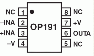 OP191精细放大器(Vos<1mV且TCVos<2uV/C)参数介绍及中文PDF下载