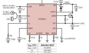 LTC4090-3USB电源管理器（PowerPath、电池充电器）参数介绍及中文PDF下载