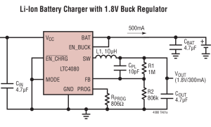 LTC4080电池充电器+DC/DC参数介绍及中文PDF下载