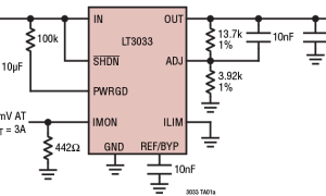LT3033正电源线性稳压器(LDO)参数介绍及中文PDF下载