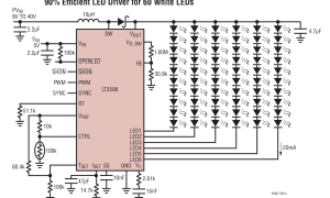 LT3598升压型LED驱动器参数介绍及中文PDF下载