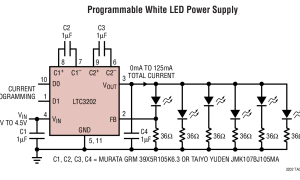 LTC3202稳压升压电荷泵参数介绍及中文PDF下载