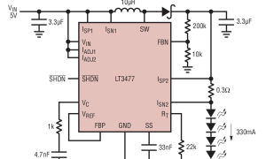 LT3477升压型LED驱动器参数介绍及中文PDF下载