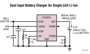 LTC4076线性电池充电器参数介绍及中文PDF下载