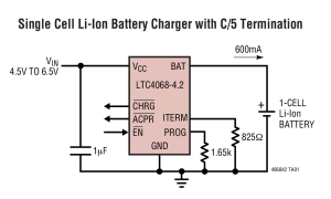 LTC4068-4.2线性电池充电器参数介绍及中文PDF下载