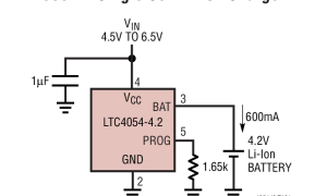LTC4054-4.2线性电池充电器参数介绍及中文PDF下载