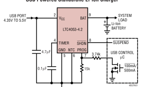 LTC4053-4.2线性电池充电器参数介绍及中文PDF下载