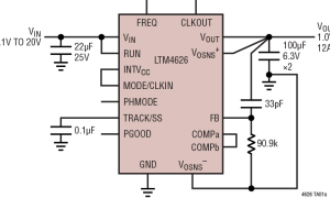 LTM4626µModule降压型稳压器参数介绍及中文PDF下载