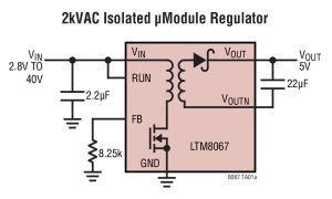 LTM8067阻隔µModule转换器参数介绍及中文PDF下载