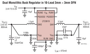LTC3619多个输出降压调节器参数介绍及中文PDF下载