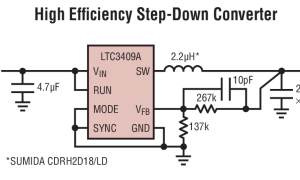 LTC3409A内部电源开关降压稳压器参数介绍及中文PDF下载