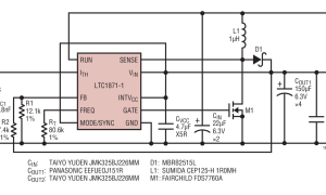 LTC1871-1反激式、正激式和阻隔式控制器参数介绍及中文PDF下载