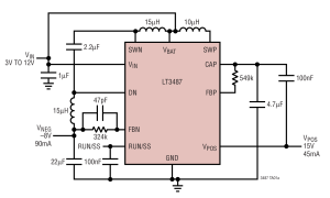 LT3487LCD/CCD/OLED偏置参数介绍及中文PDF下载