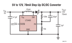 LT3460LCD/CCD/OLED偏置参数介绍及中文PDF下载