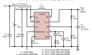 LTC3423内部电源开关升压稳压器参数介绍及中文PDF下载