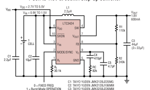 LTC3424内部电源开关升压稳压器参数介绍及中文PDF下载