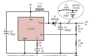 LT1172内部电源开关升压稳压器参数介绍及中文PDF下载