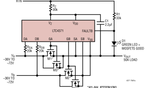 LTC4371PowerPath、抱负二极管和负载开关参数介绍及中文PDF下载