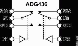ADG436双电源模拟开关与多路复用器参数介绍及中文PDF下载