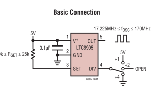 LTC6905硅振荡器参数介绍及中文PDF下载