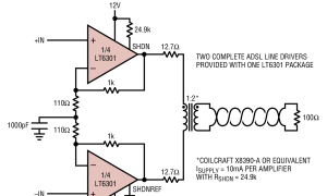 LT6301高输出电流放大器(≥100mA)参数介绍及中文PDF下载