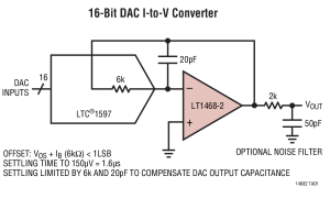LT1468-2高速运算放大器（带宽≥50MHz）参数介绍及中文PDF下载