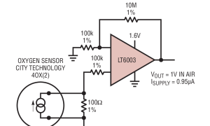 LT6003低输入偏置电流放大器(<100pA)参数介绍及中文PDF下载