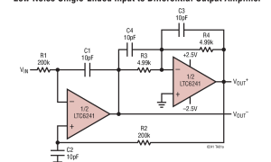 LTC6241低输入偏置电流放大器(<100pA)参数介绍及中文PDF下载