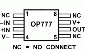 OP777精细放大器(Vos<1mV且TCVos<2uV/C)参数介绍及中文PDF下载