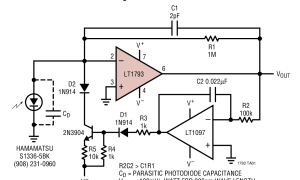 LT1793低输入偏置电流放大器(<100pA)参数介绍及中文PDF下载