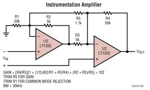 LT1353高压放大器(≥12V)参数介绍及中文PDF下载