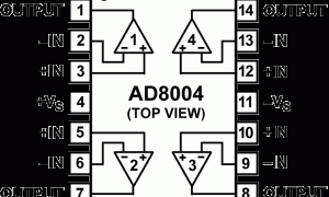 AD8004低噪声放大器(≤10nV/√Hz)参数介绍及中文PDF下载