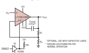 LT1206低噪声放大器(≤10nV/√Hz)参数介绍及中文PDF下载
