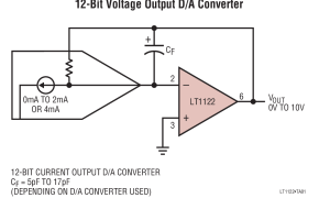 LT1122低输入偏置电流放大器(<100pA)参数介绍及中文PDF下载