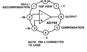 AD744低输入偏置电流放大器(<100pA)参数介绍及中文PDF下载