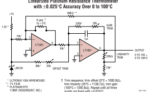 LT1001高压放大器(≥12V)参数介绍及中文PDF下载