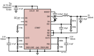 LT3667高输入电压降压稳压器参数介绍及中文PDF下载