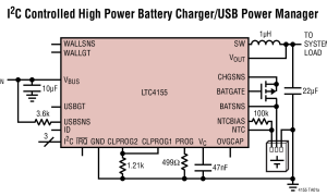 LTC4155USB电源管理器（PowerPath、电池充电器）参数介绍及中文PDF下载
