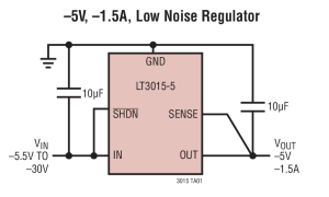 LT3015负电源线性稳压器(LDO)参数介绍及中文PDF下载