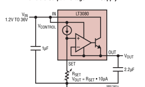 LT3080正电源线性稳压器(LDO)参数介绍及中文PDF下载