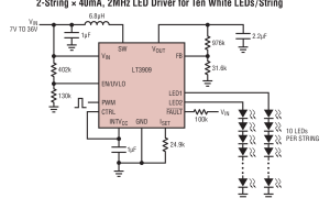 LT3909升压型LED驱动器参数介绍及中文PDF下载