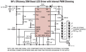 LT3955多拓扑LED驱动器参数介绍及中文PDF下载