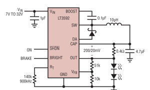 LT3592降压型LED驱动器参数介绍及中文PDF下载