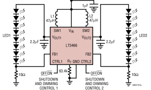 LT3466升压型LED驱动器参数介绍及中文PDF下载