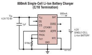 LTC4061线性电池充电器参数介绍及中文PDF下载