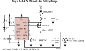 LTC4050线性电池充电器参数介绍及中文PDF下载