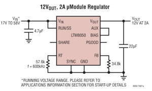 LTM8050µModule降压型稳压器参数介绍及中文PDF下载